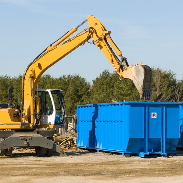 can i choose the location where the residential dumpster will be placed in Clayton DE